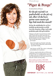 Piger og penge - foredrag af Advokat Bettina Jill Kaysø